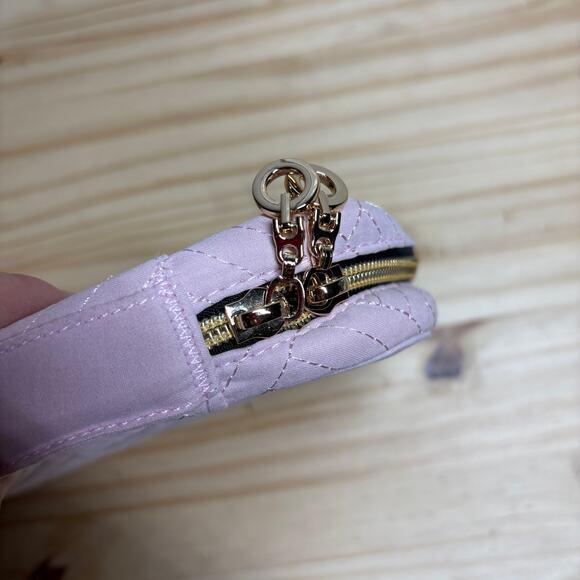 Bagsmart Womens Jewelry Case Organizer Travel Pink Blush Quilted Zip Around - Picture 6 of 10